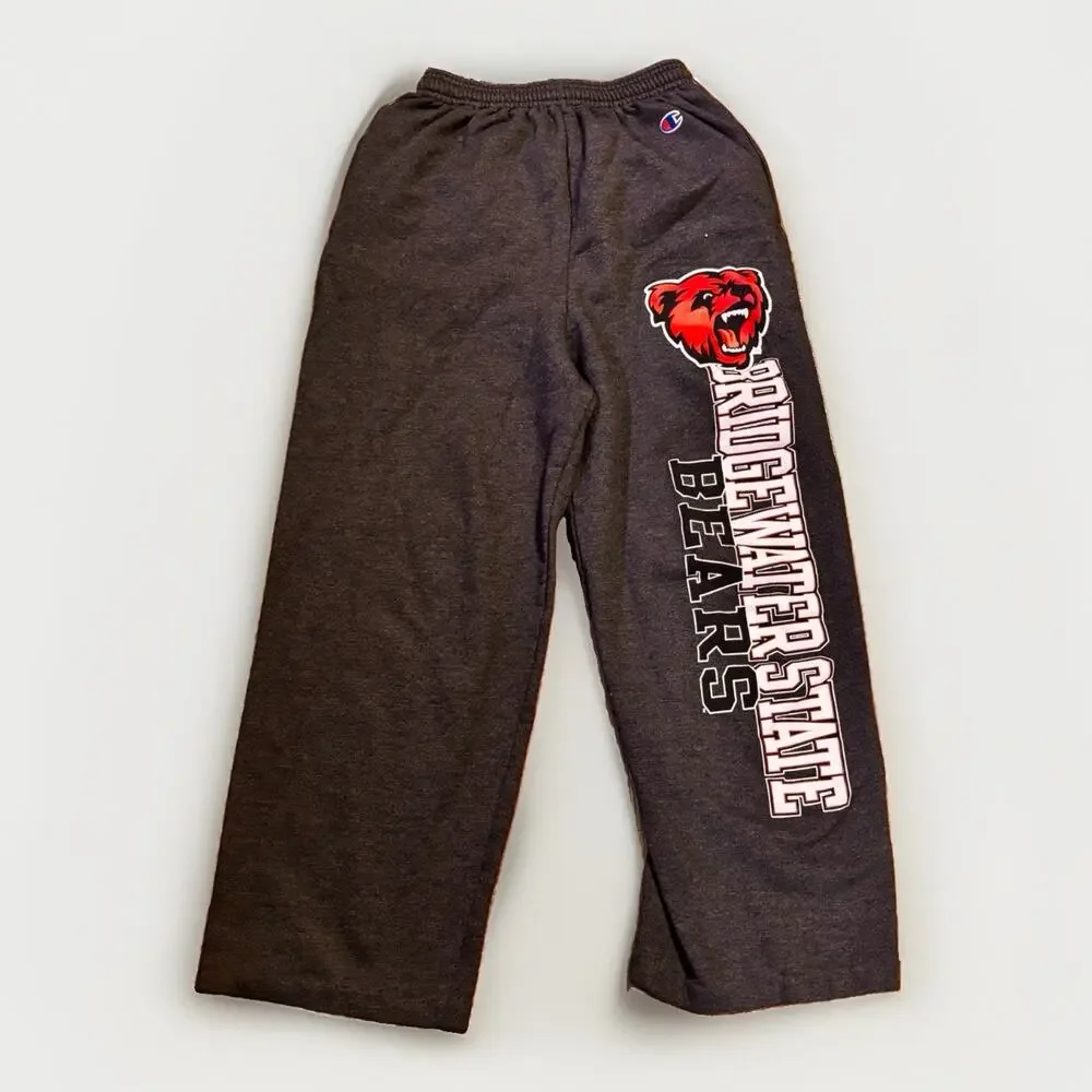 Champion Bridgewater State Bears Sweatpants Gray Fleece Athletic Men’s Small